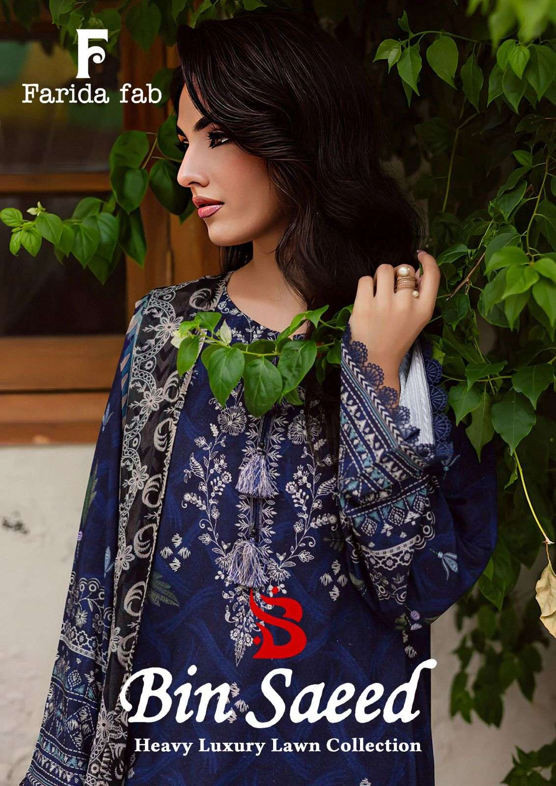 BIN SAEED HEAVY LUXURY LAWN COLLECTION BY FARIDA FAB